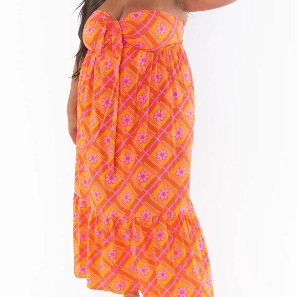 1x Plus Size Midge Midi Dress Show Me Your Mumu Barbie Collab - Picture 2 of 3